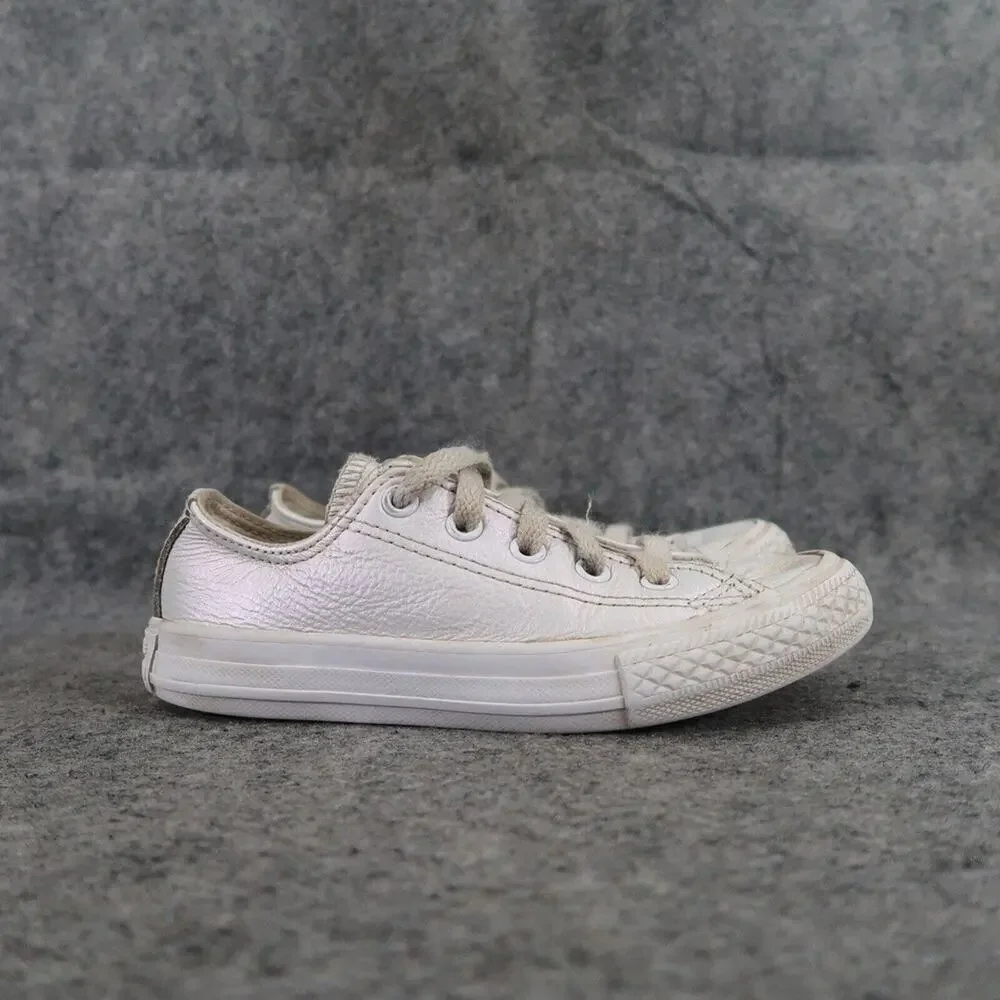 Converse Shoes Kids 12 Sneakers Chuck Taylor All Star Leather Youth Lace Up Low